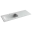 Раковина накладная мебельная Грация (Grace) прямоугольная 1210x457x137 с чашей слева и отверстием под смеситель цвет белый CN7020