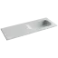 Раковина накладная Ceramicanova Грация (Grace) чаша справа без отв под смеситель 1210x457x137 белый CN7021wx