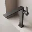 Смеситель для раковины высокий SANCOS Линн (Linn), черный матовый, арт. SC9020MB