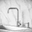 Смеситель для кухни из нержавеющей стали Sancos Сталь (Stainless), с поворотным Г изливом, арт SC12002SS