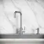 Смеситель для кухни из нержавеющей стали Sancos Сталь (Stainless), с поворотным Г изливом, арт SC12002SS