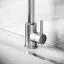 Смеситель для кухни из нержавеющей стали Sancos Сталь (Stainless), с поворотным R изливом, арт SC12001SS