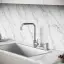 Смеситель для кухни из нержавеющей стали Sancos Сталь (Stainless), с поворотным Г изливом, арт SC12002SS