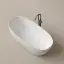 Акриловая ванна Sancos Овал (Oval) 1700x800x580, отдельностоящая, овальная, с каркасом, со сливом-переливом, донным клапаном с системой "Клик - Клак",  белый, арт. FB21