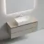 Тумба подвесная SANCOS Сноб T (Snob T) 120x45x50 c двумя ящиками оснащенными доводчиками, Бежевый матовый (Beige Soft), арт.SNT120CE