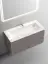 Тумба подвесная SANCOS Сноб T (Snob T) 100x45x50 c двумя ящиками оснащенными доводчиками, Пыльная роза (Doha Soft), арт.SNT100SM