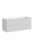 Тумба подвесная SANCOS Сноб T (Snob T) 120x45x50 c двумя ящиками оснащенными доводчиками, Белый матовый (Bianco), арт.SNT120W