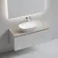 Тумба подвесная SANCOS Сноб T (Snob T) 120x45x50 c двумя ящиками оснащенными доводчиками, Белый матовый (Bianco), арт.SNT120W