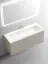 Тумба подвесная SANCOS Сноб T (Snob T) 120x45x50 c двумя ящиками оснащенными доводчиками, Бежевый матовый (Beige Soft), арт.SNT120CE
