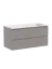 Тумба подвесная SANCOS Сноб T (Snob T) 100x45x50 c двумя ящиками оснащенными доводчиками, Пыльная роза (Doha Soft), арт.SNT100SM
