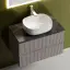 Тумба подвесная SANCOS Сноб T (Snob T) 80x45x50 c двумя ящиками оснащенными доводчиками, Пыльная роза (Doha Soft), арт.SNT80SM