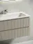 Тумба подвесная SANCOS Сноб Р (Snob R) 80x45x50 c двумя ящиками оснащенными доводчиками, Белый матовый (Bianco), арт.SNR80W