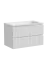 Тумба подвесная SANCOS Сноб T (Snob T) 80x45x50 c двумя ящиками оснащенными доводчиками, Белый матовый (Bianco), арт.SNT80W