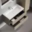 Тумба подвесная SANCOS Сноб T (Snob T) 90x45x50 c двумя ящиками оснащенными доводчиками, Бежевый матовый (Beige Soft), арт.SNT90CE