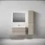 Тумба подвесная SANCOS Сноб T (Snob T) 90x45x50 c двумя ящиками оснащенными доводчиками, Бежевый матовый (Beige Soft), арт.SNT90CE