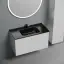 Тумба подвесная SANCOS Сноб T (Snob T) 90x45x50 c двумя ящиками оснащенными доводчиками, Белый матовый (Bianco), арт.SNT90W