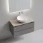 Тумба подвесная SANCOS Сноб T (Snob T) 90x45x50 c двумя ящиками оснащенными доводчиками, Пыльная роза (Doha Soft), арт.SNT90SM