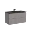 Тумба подвесная SANCOS Сноб T (Snob T) 90x45x50 c двумя ящиками оснащенными доводчиками, Пыльная роза (Doha Soft), арт.SNT90SM