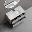 Тумба подвесная SANCOS Сноб T (Snob T) 90x45x50 c двумя ящиками оснащенными доводчиками, Белый матовый (Bianco), арт.SNT90W