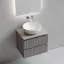 Тумба подвесная SANCOS Сноб T (Snob T) 60x45x50 c двумя ящиками оснащенными доводчиками, Пыльная роза (Doha Soft), арт.SNT60SM