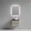 Тумба подвесная SANCOS Сноб T (Snob T) 60x45x50 c двумя ящиками оснащенными доводчиками, Бежевый матовый (Beige Soft), арт.SNT60CE