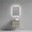 Тумба подвесная SANCOS Сноб T (Snob T) 60x45x50 c двумя ящиками оснащенными доводчиками, Бежевый матовый (Beige Soft), арт.SNT60CE