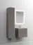Тумба подвесная SANCOS Сноб T (Snob T) 60x45x50 c двумя ящиками оснащенными доводчиками, Пыльная роза (Doha Soft), арт.SNT60SM