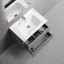Тумба подвесная SANCOS Сноб T (Snob T) 70x45x50 c двумя ящиками оснащенными доводчиками, Пыльная роза (Doha Soft), арт.SNT70SM