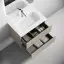 Тумба подвесная SANCOS Сноб T (Snob T) 70x45x50 c двумя ящиками оснащенными доводчиками, Бежевый матовый (Beige Soft), арт.SNT70CE