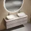 Тумба подвесная SANCOS Сноб T (Snob T) 70x45x50 c двумя ящиками оснащенными доводчиками, Пыльная роза (Doha Soft), арт.SNT70SM