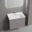 Тумба подвесная SANCOS Сноб T (Snob T) 70x45x50 c двумя ящиками оснащенными доводчиками, Пыльная роза (Doha Soft), арт.SNT70SM