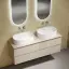 Тумба подвесная SANCOS Сноб T (Snob T) 70x45x50 c двумя ящиками оснащенными доводчиками, Бежевый матовый (Beige Soft), арт.SNT70CE