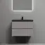 Тумба подвесная SANCOS Сноб T (Snob T) 70x45x50 c двумя ящиками оснащенными доводчиками, Пыльная роза (Doha Soft), арт.SNT70SM