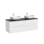 Тумба подвесная SANCOS Сноб T (Snob T) 70x45x50 c двумя ящиками оснащенными доводчиками, Белый матовый (Bianco), арт.SNT70W