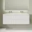 Тумба подвесная SANCOS Сноб T (Snob T) 70x45x50 c двумя ящиками оснащенными доводчиками, Белый матовый (Bianco), арт.SNT70W