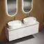 Тумба подвесная SANCOS Сноб T (Snob T) 70x45x50 c двумя ящиками оснащенными доводчиками, Белый матовый (Bianco), арт.SNT70W