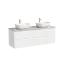 Тумба подвесная SANCOS Сноб T (Snob T) 70x45x50 c двумя ящиками оснащенными доводчиками, Белый матовый (Bianco), арт.SNT70W