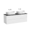 Тумба подвесная SANCOS Сноб T (Snob T) 70x45x50 c двумя ящиками оснащенными доводчиками, Белый матовый (Bianco), арт.SNT70W