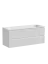 Тумба подвесная SANCOS Сноб Р (Snob R) правая 120x45x50 c двумя ящиками оснащенными доводчиками, Белый матовый (Bianco), арт.SNR120RW