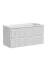 Тумба подвесная SANCOS Сноб Р (Snob R) 100x45x50 c двумя ящиками оснащенными доводчиками, Пыльная роза (Doha Soft), арт.SNR100SM