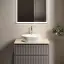 Тумба подвесная SANCOS Сноб Р (Snob R) 70x45x50 c двумя ящиками оснащенными доводчиками, Пыльная роза (Doha Soft), арт.SNR70SM