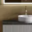 Тумба подвесная SANCOS Сноб Р (Snob R) 100x45x50 c двумя ящиками оснащенными доводчиками, Пыльная роза (Doha Soft), арт.SNR100SM