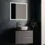 Тумба подвесная SANCOS Сноб Р (Snob R) 70x45x50 c двумя ящиками оснащенными доводчиками, Пыльная роза (Doha Soft), арт.SNR70SM