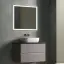 Тумба подвесная SANCOS Сноб Р (Snob R) 70x45x50 c двумя ящиками оснащенными доводчиками, Пыльная роза (Doha Soft), арт.SNR70SM