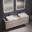 Тумба подвесная SANCOS Сноб Р (Snob R) 70x45x50 c двумя ящиками оснащенными доводчиками, Пыльная роза (Doha Soft), арт.SNR70SM