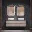 Тумба подвесная SANCOS Сноб Р (Snob R) 70x45x50 c двумя ящиками оснащенными доводчиками, Пыльная роза (Doha Soft), арт.SNR70SM