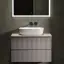 Тумба подвесная SANCOS Сноб Р (Snob R) 70x45x50 c двумя ящиками оснащенными доводчиками, Пыльная роза (Doha Soft), арт.SNR70SM