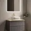 Тумба подвесная SANCOS Сноб Р (Snob R) 70x45x50 c двумя ящиками оснащенными доводчиками, Пыльная роза (Doha Soft), арт.SNR70SM