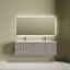 Тумба подвесная SANCOS Сноб Р (Snob R) 70x45x50 c двумя ящиками оснащенными доводчиками, Пыльная роза (Doha Soft), арт.SNR70SM