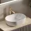 Тумба подвесная SANCOS Сноб Р (Snob R) 70x45x50 c двумя ящиками оснащенными доводчиками, Пыльная роза (Doha Soft), арт.SNR70SM